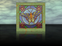 Butterfly Stained Glass Window by angelize
