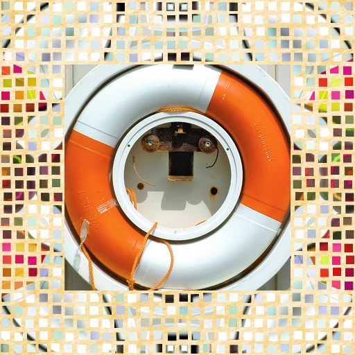 Pop Art Mosaic Frame by odadune