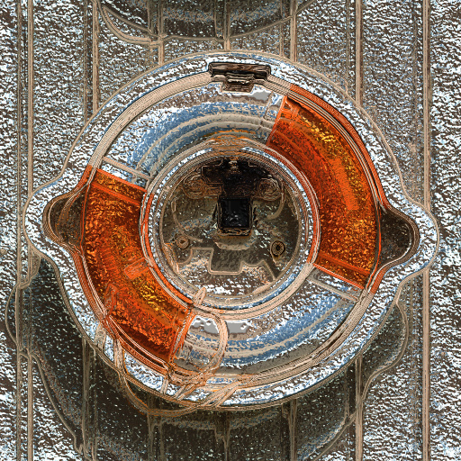 Contoured Ice Glass or Metal (Effect)