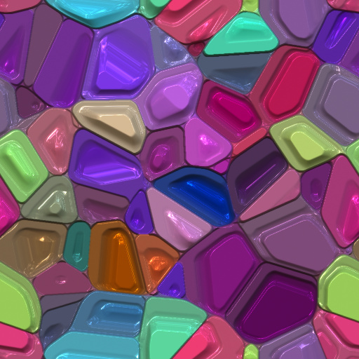 Colorful Reflective Random Shapes (Texture)