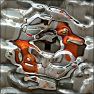 3D Reflective Perlin Abstract Photo Effect