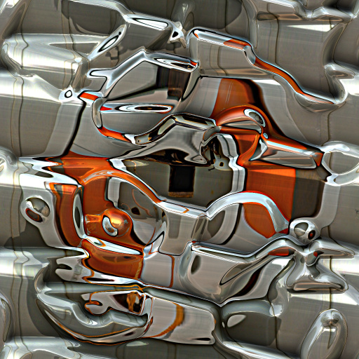 3D Reflective Perlin Abstract Photo Effect (Effect)