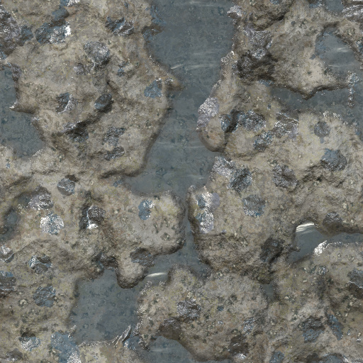 Raindrops and Water Puddle (Texture)