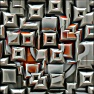 3D Reflective Random Pyramids Photo Effect