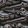 3D Reflective Dark Abstract Metal