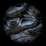 Distressed Bent Metal Sphere