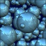 3D Reflective Colorful Cracked Spheres