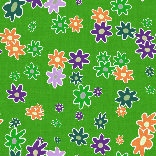 Floral Feed Sack Fabric (Texture)