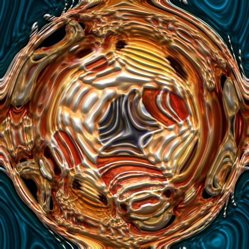 3D Reflective Circular Distortion Photo Effect (Effect)