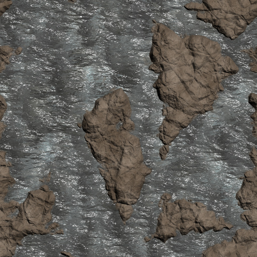 Rocks On The Water (Texture)