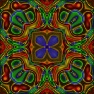 a red and blue cross