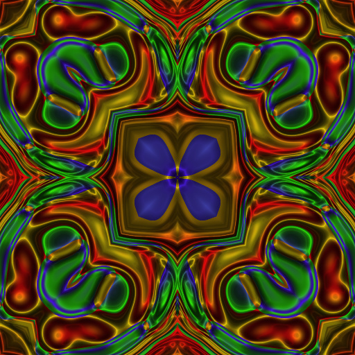 a red and blue cross (Texture)