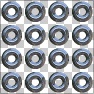 3D Reflective Chrome Metal Eyelets