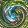 3D Reflective Bend And Swirl Photo Effect