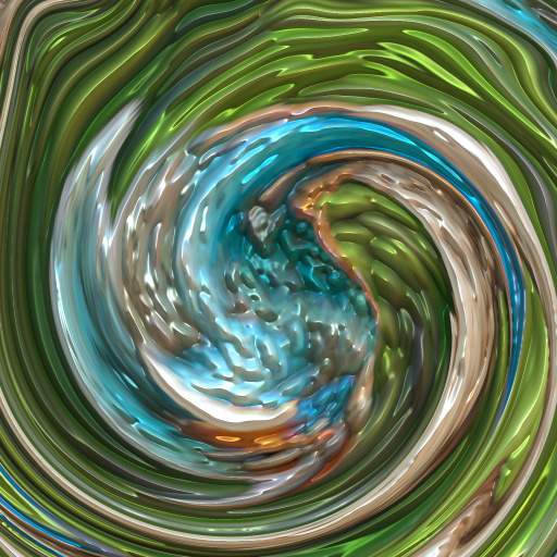 3D Reflective Bend And Swirl Photo Effect (Effect)