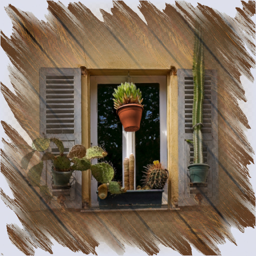 Picture on an old wooden board (Effect)