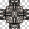 3D Metallic Kaleido-Grid With Nodes