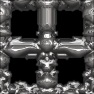 3D Reflective Metallic Techno-Grid #1
