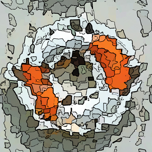 2D Segmented Abstract Image With Outlines 2.0 by DJI