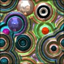 3D Reflective Big Colorful Cell Patterns