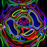 Wavy Neon Lines Photo Effect