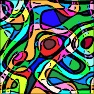 2D Colorful Squiggly Loops and Blobs With Outlines 2.0
