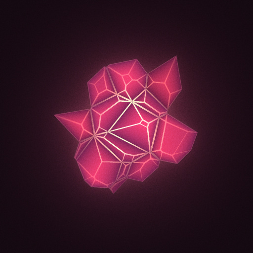 Glowing crystals by truman