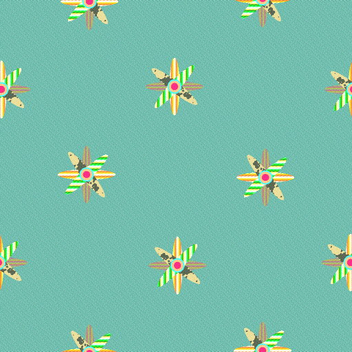 V3D Fabric Flower Design (Texture)