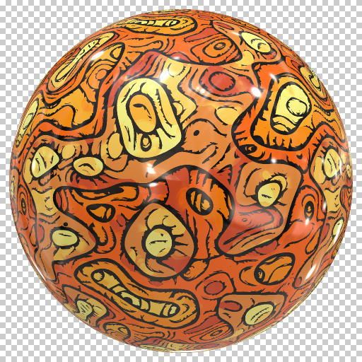 Colorful Abstract Psyche-O-Delic Spheres #2 by DJI