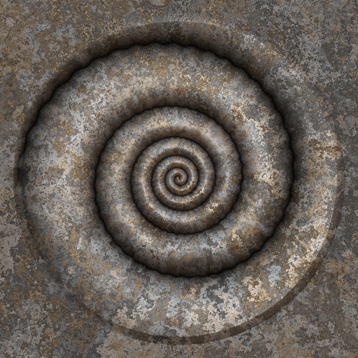 3D Colorful Textured Spirals (Texture)