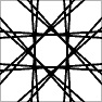 Islamic Geometric Tiling Pattern Generator - 8-way Rotate and Mirror, Square Tiling With Full Line