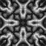 3D Grayscale Kaleidoscope Image Generator