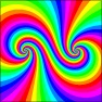 Triple Rainbow Swirl