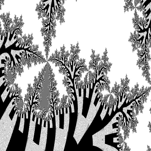 Monochrome Moire Fractal (Texture)