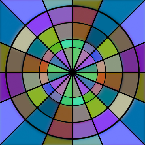 Colorful Dartboard Pattern (Texture)
