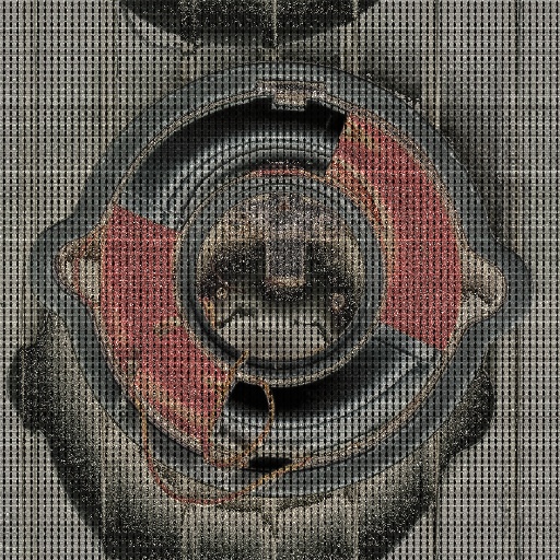 Grandma's Worn Needlepoint (Effect)