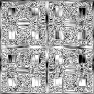 Patterned glass block