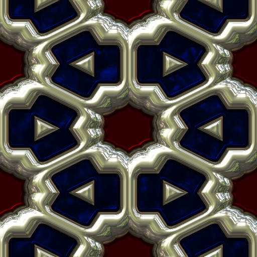 Ornamented metallic glass (Texture)