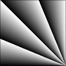 corner grad with rotation