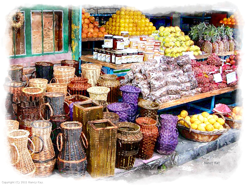 Fruit Stand in Argentina by notawahoo