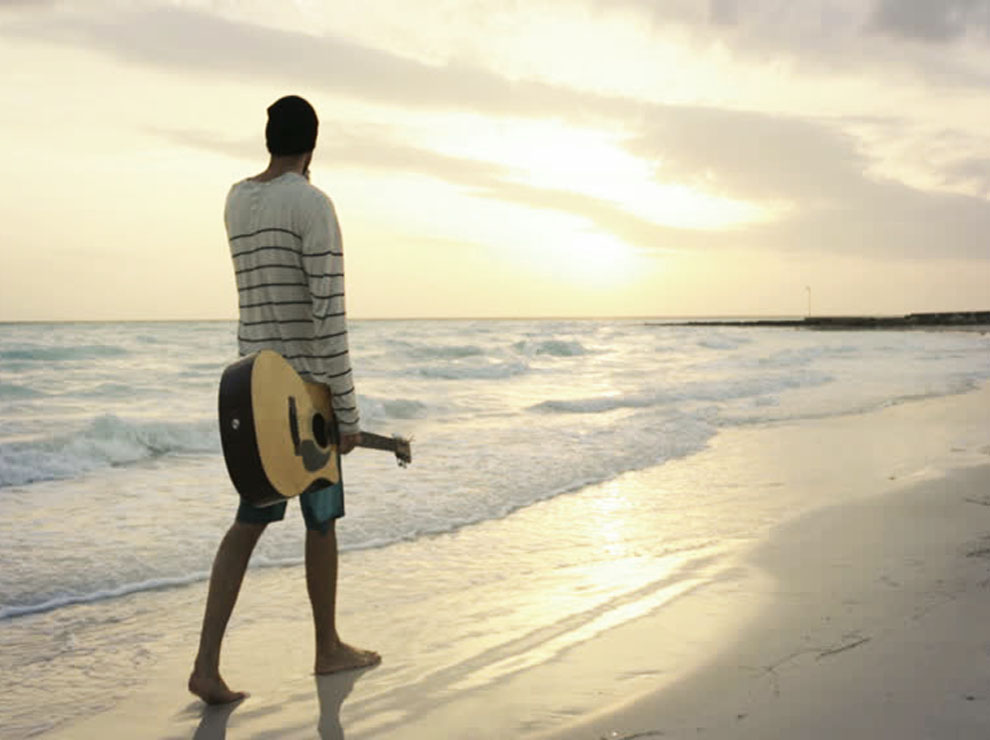 Guitar at Sunset by acire1