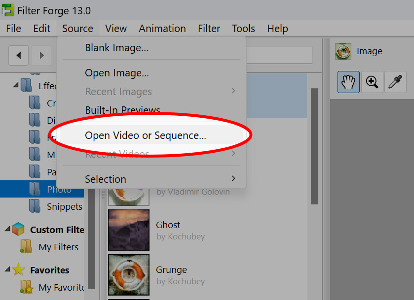 Open Video or Sequence