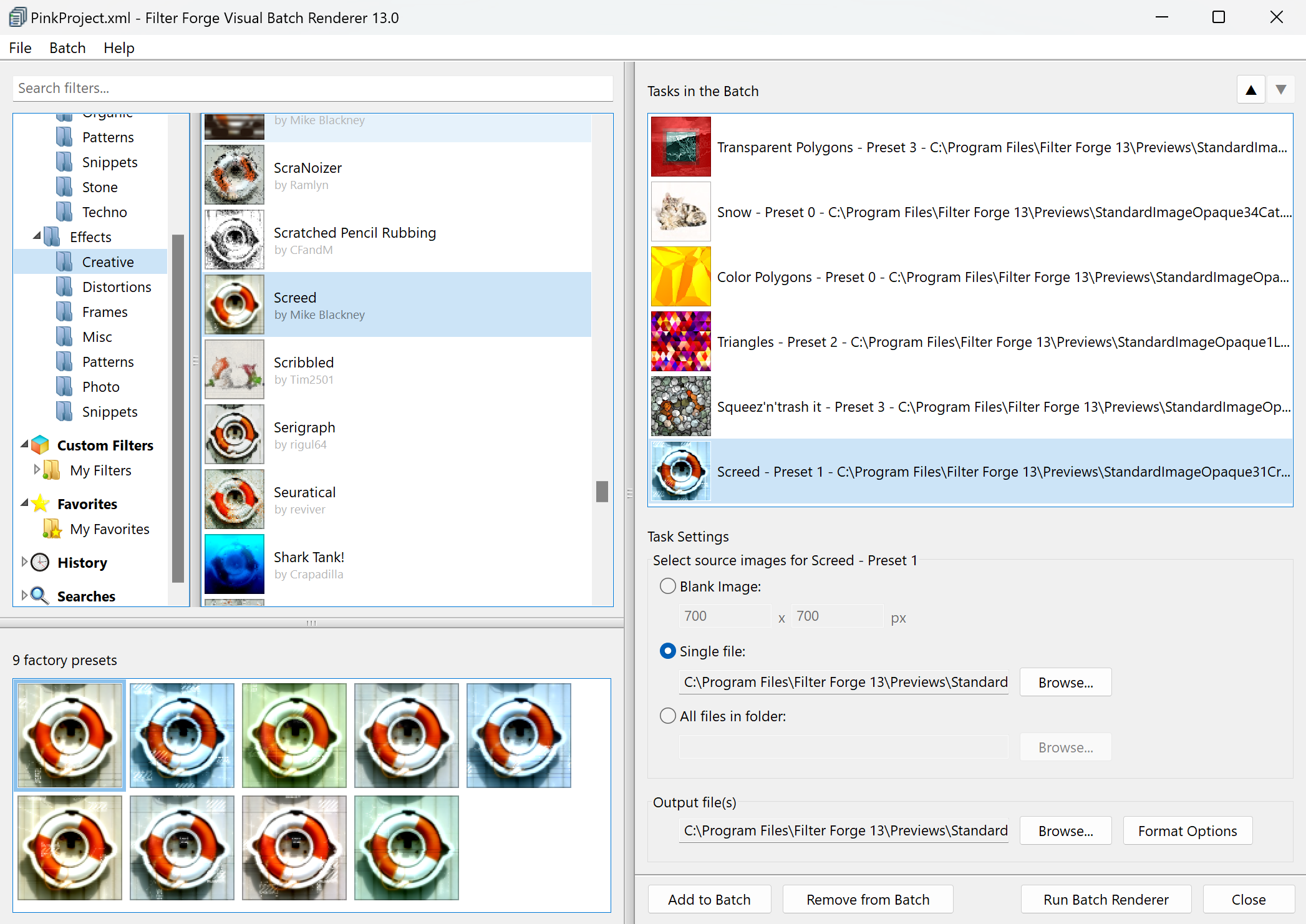 Visual Batch Renderer