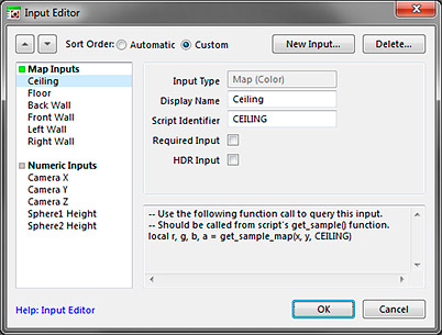 Input Editor