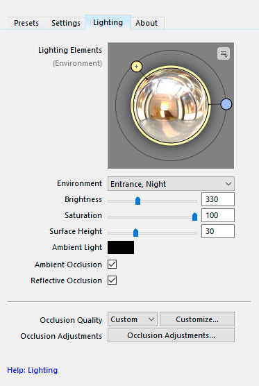 Lighting Tab - Lights