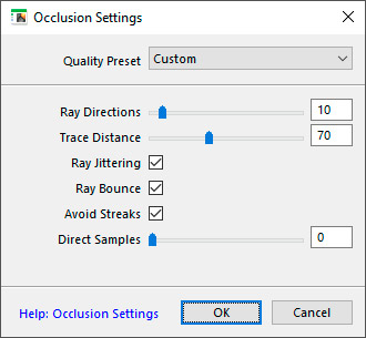 Occlusion Settings