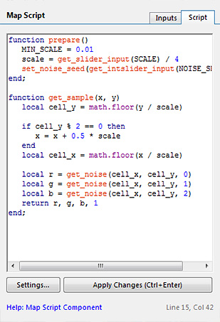 Script Tab